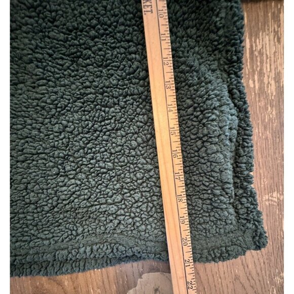 Colorado State Green Sherpa Medium 8/10 Quarter Zip Long Sleeve Pullover Youth - Picture 5 of 8